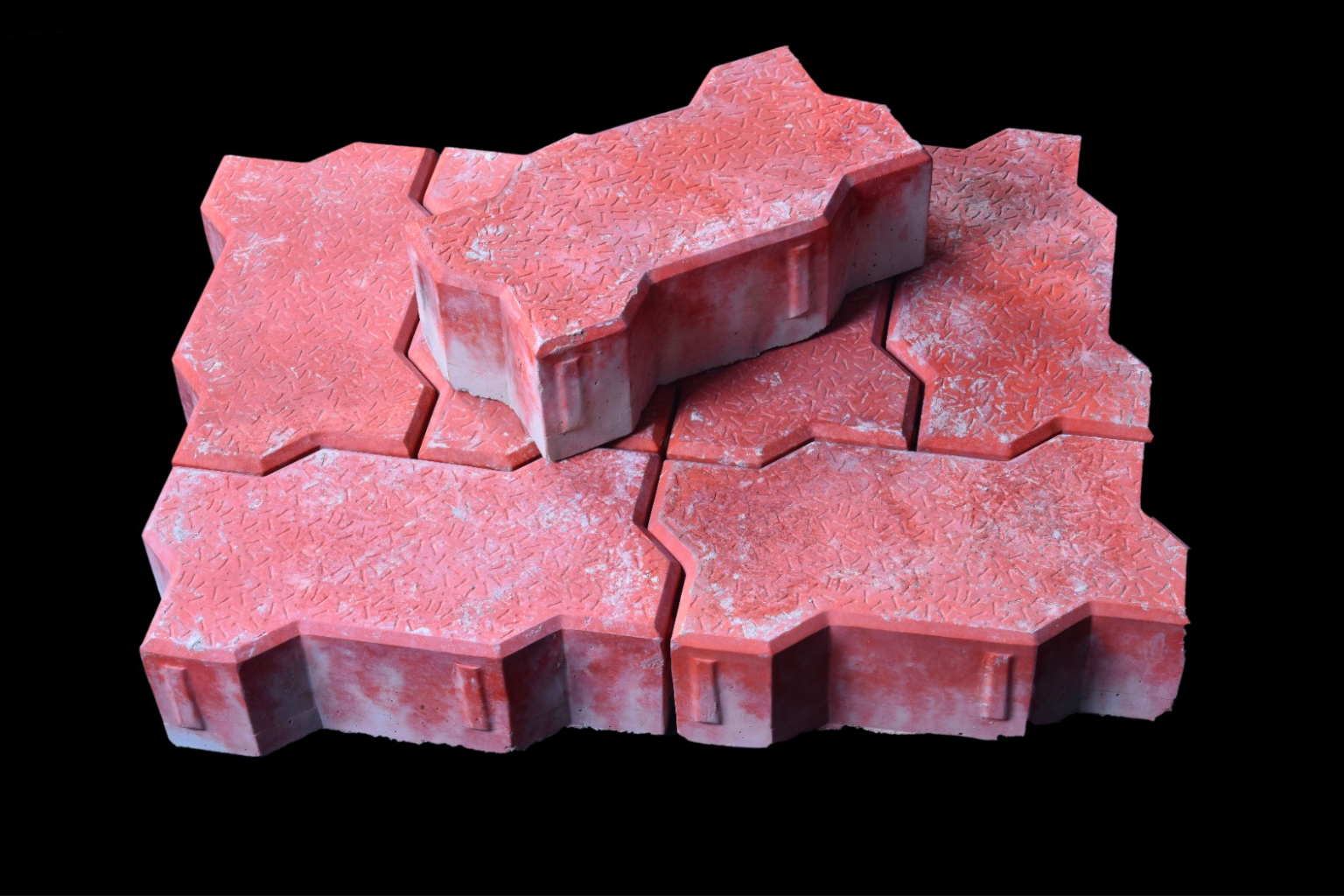Red Zigzag Paver Block - Vincon Paver Blocks image 3