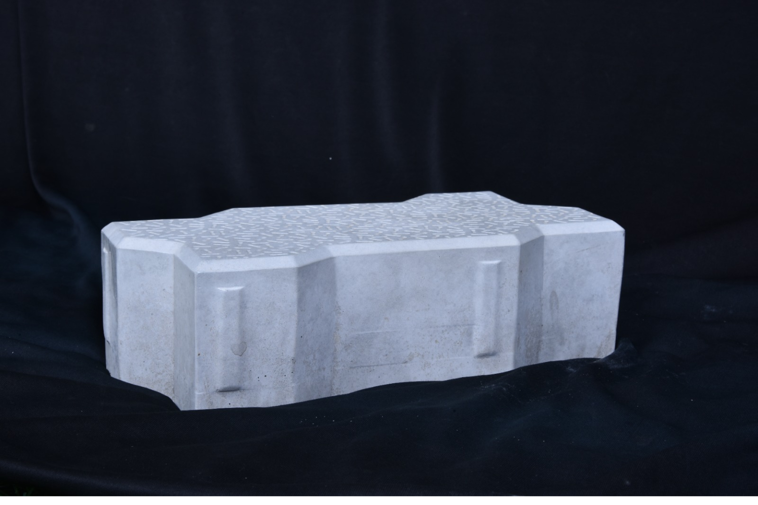 White Zigzag Paver Block - Vincon Paver Blocks image 3