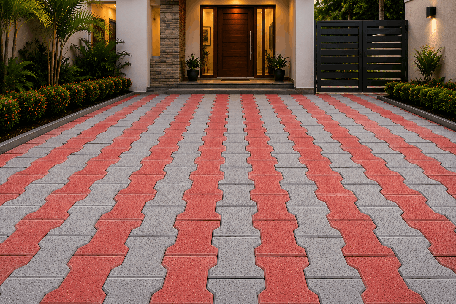 Premium paver block completed project